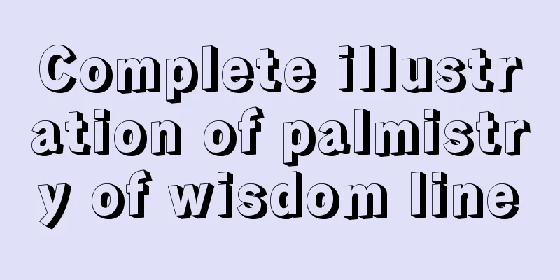 Complete illustration of palmistry of wisdom line