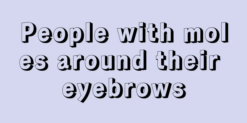 People with moles around their eyebrows