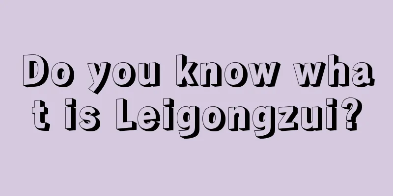 Do you know what is Leigongzui?