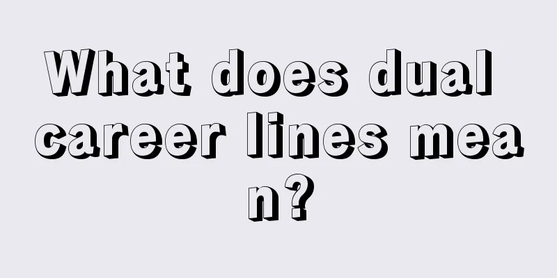 What does dual career lines mean?