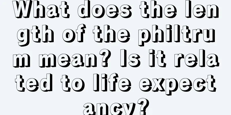 What does the length of the philtrum mean? Is it related to life expectancy?