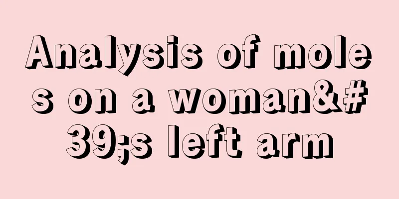 Analysis of moles on a woman's left arm