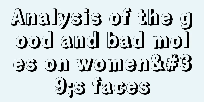 Analysis of the good and bad moles on women's faces