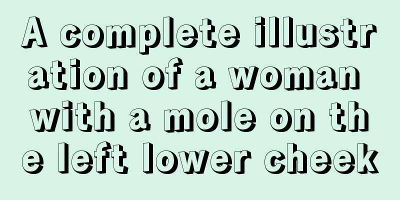 A complete illustration of a woman with a mole on the left lower cheek
