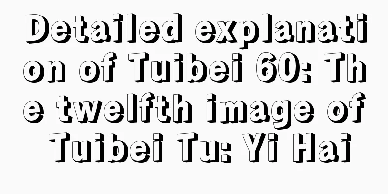 Detailed explanation of Tuibei 60: The twelfth image of Tuibei Tu: Yi Hai