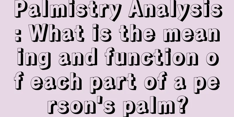 Palmistry Analysis: What is the meaning and function of each part of a person's palm?