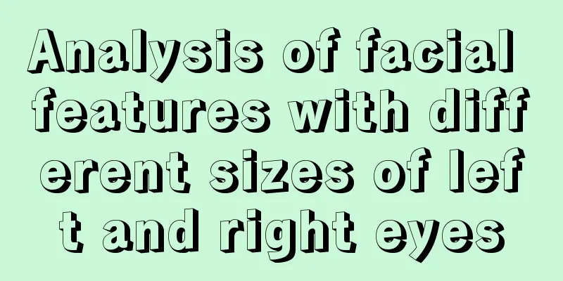 Analysis of facial features with different sizes of left and right eyes
