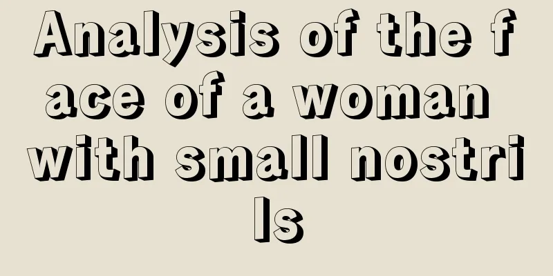 Analysis of the face of a woman with small nostrils