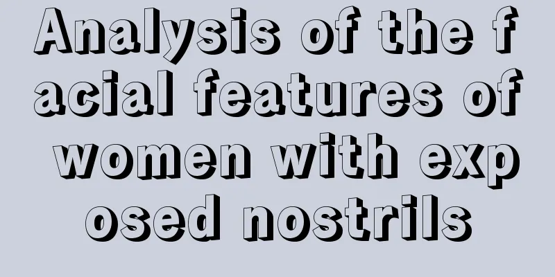 Analysis of the facial features of women with exposed nostrils
