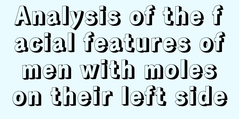 Analysis of the facial features of men with moles on their left side