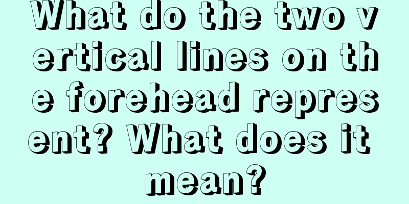 What do the two vertical lines on the forehead represent? What does it mean?