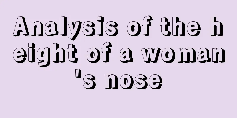 Analysis of the height of a woman's nose