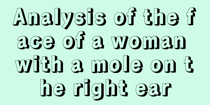 Analysis of the face of a woman with a mole on the right ear