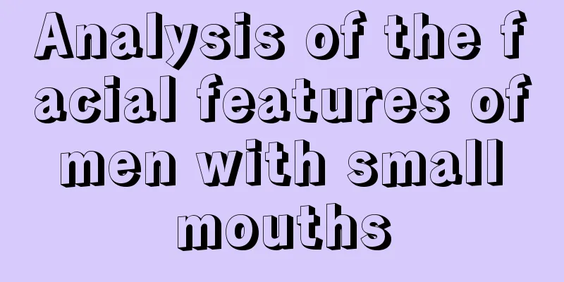 Analysis of the facial features of men with small mouths