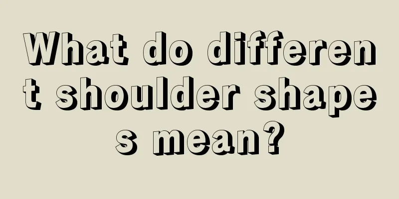What do different shoulder shapes mean?