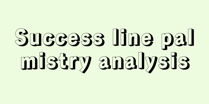 Success line palmistry analysis