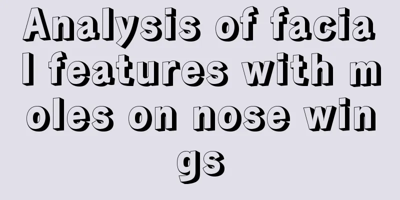 Analysis of facial features with moles on nose wings