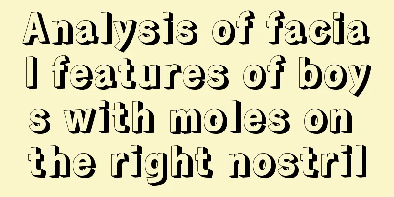 Analysis of facial features of boys with moles on the right nostril