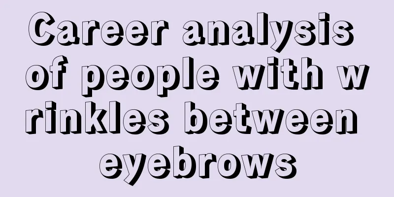 Career analysis of people with wrinkles between eyebrows
