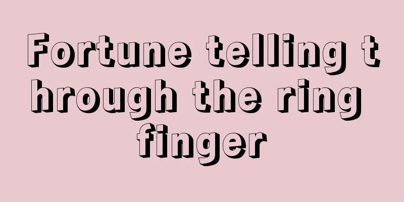 Fortune telling through the ring finger