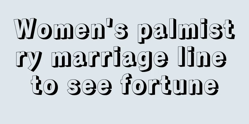 Women's palmistry marriage line to see fortune