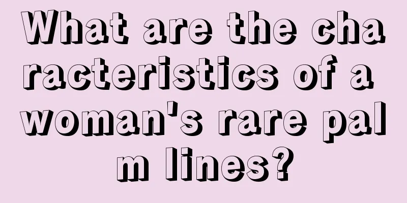 What are the characteristics of a woman's rare palm lines?