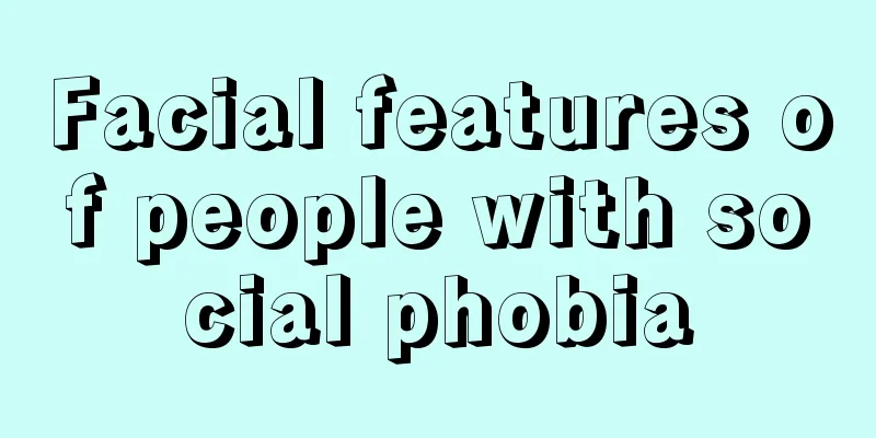 Facial features of people with social phobia