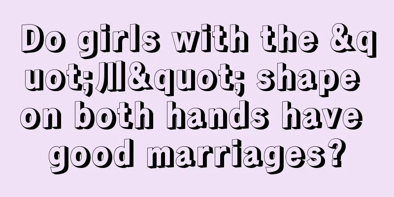 Do girls with the "川" shape on both hands have good marriages?