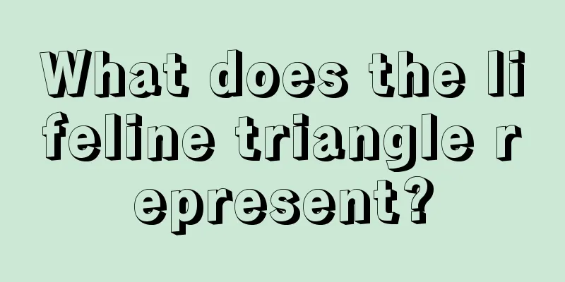 What does the lifeline triangle represent?