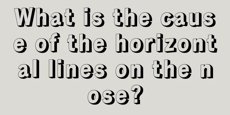 What is the cause of the horizontal lines on the nose?