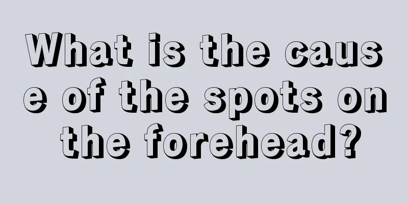 What is the cause of the spots on the forehead?