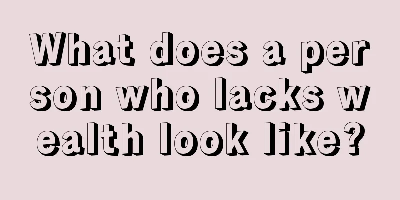 What does a person who lacks wealth look like?