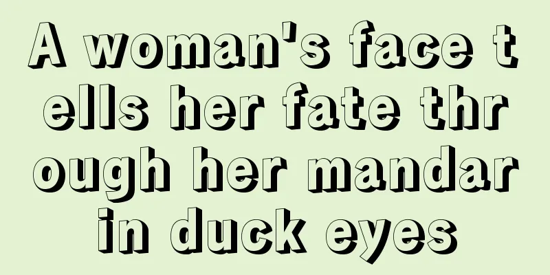 A woman's face tells her fate through her mandarin duck eyes