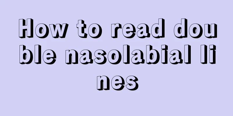 How to read double nasolabial lines
