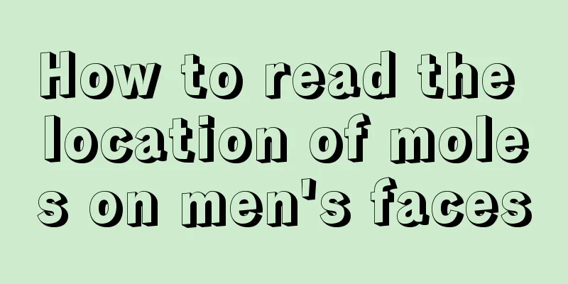 How to read the location of moles on men's faces