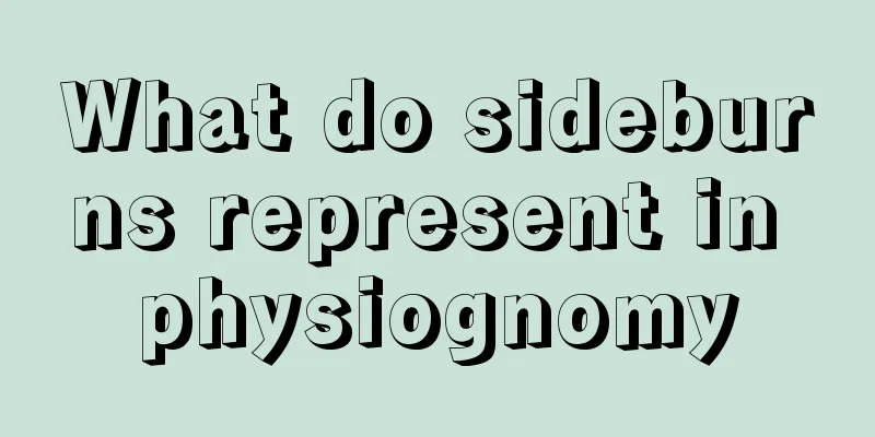 What do sideburns represent in physiognomy