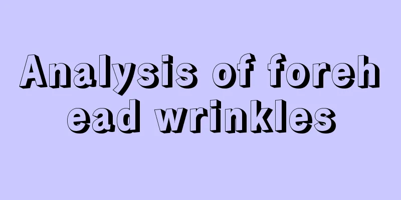 Analysis of forehead wrinkles