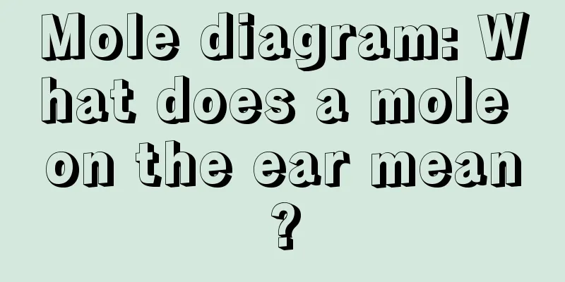 Mole diagram: What does a mole on the ear mean?