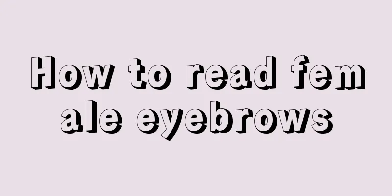 How to read female eyebrows