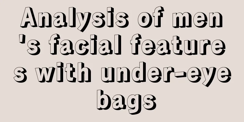 Analysis of men's facial features with under-eye bags