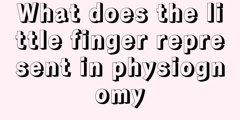 What does the little finger represent in physiognomy