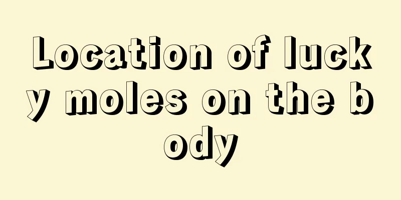 Location of lucky moles on the body