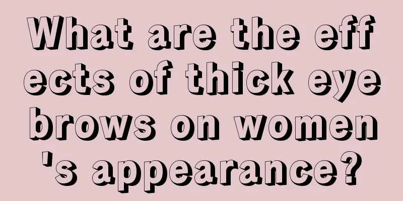What are the effects of thick eyebrows on women's appearance?