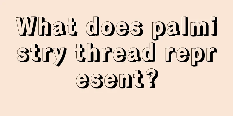 What does palmistry thread represent?