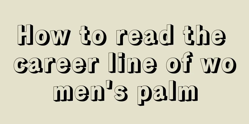 How to read the career line of women's palm
