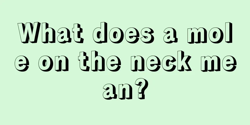 What does a mole on the neck mean?