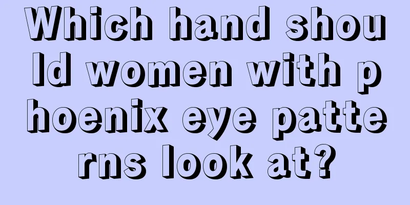 Which hand should women with phoenix eye patterns look at?
