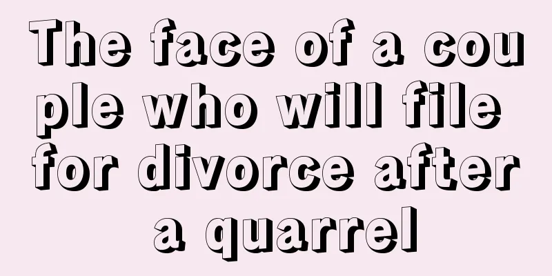 The face of a couple who will file for divorce after a quarrel