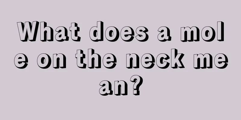 What does a mole on the neck mean?