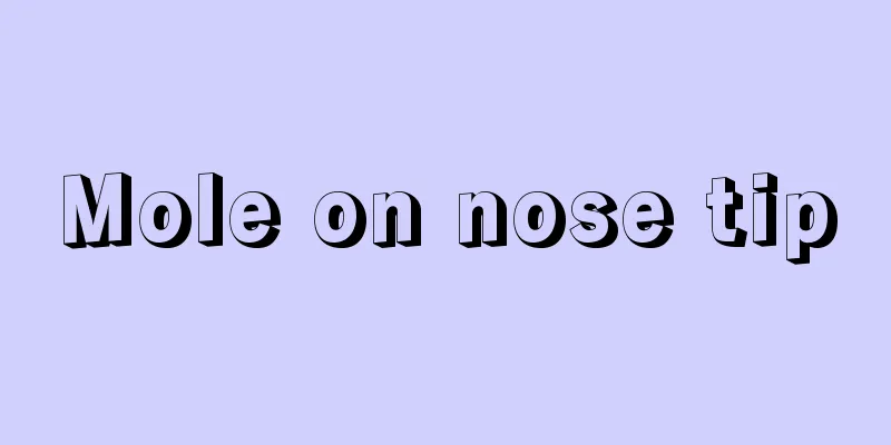 Mole on nose tip